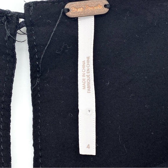 EUC Free People SunShadows Black Floral Dress, 4 - Picture 13 of 15